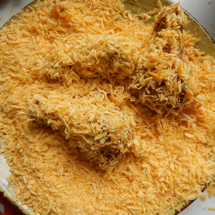 HACCP HALAL گواهینامه 2-12mm اندازه نان Panko با حداکثر 10% رطوبت برای غذاهای سرخ شده