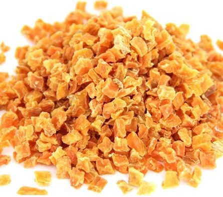 5 * 5 میلی متر سبزیجات خشک شده خشک شده سیب زمینی شیرین اصل عطر و طعم نارنجی رنگ