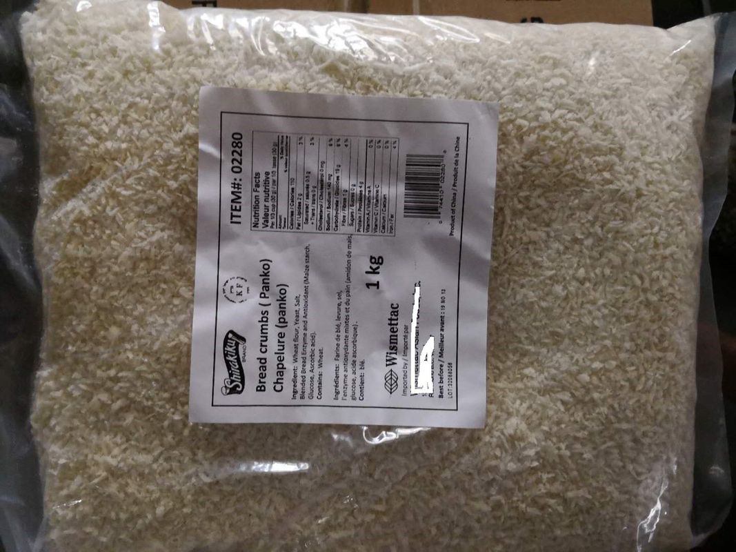 نان پودر سوخاری پانکو با حداکثر ۱۰% رطوبت و اندازه ۲-۱۲ میلی‌متر برای پوشش ترد