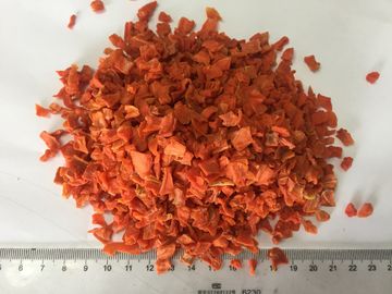HACCP FDA تراشه هویج کم آب رنگ نارنجی حداکثر 7٪ رطوبت