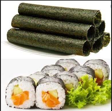 سبز تیره 5% رطوبت برشته شده جلبک دریایی نوری 100 برگ